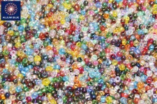 12/0 Glass Seed Bead With Transparent Colour, Assorted, Glass Seed Bead, Mixed Color, 2mm