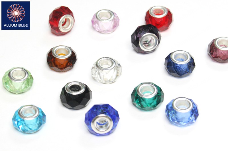 European Glass ビーズ, Assorted, Glass ビーズ, Mixed Color, 14x10mm - ウインドウを閉じる