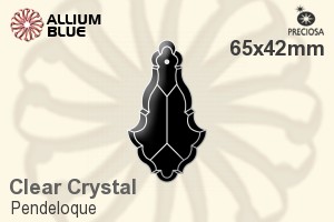 Preciosa Pendeloque (1001) 65x42mm - Clear Crystal - 關閉視窗 >> 可點擊圖片