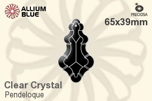 Preciosa Pendeloque (1006) 65x39mm - Clear Crystal - Haga Click en la Imagen para Cerrar