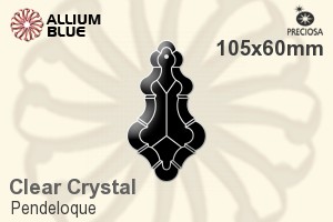 Preciosa Pendeloque (1006) 105x60mm - Clear Crystal - 關閉視窗 >> 可點擊圖片