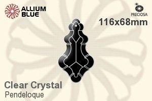 Preciosa Pendeloque (1006) 116x68mm - Clear Crystal - 关闭视窗 >> 可点击图片