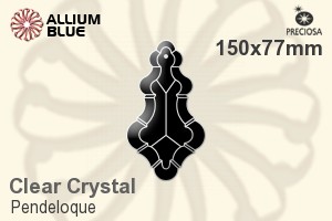 Preciosa Pendeloque (1006) 150x77mm - Clear Crystal - 關閉視窗 >> 可點擊圖片