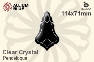 Preciosa Pendeloque (1008) 114x71mm - Clear Crystal - 關閉視窗 >> 可點擊圖片