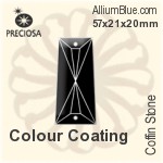 Preciosa Coffin Stone (115) 57x21x20mm - Colour Coating
