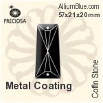 プレシオサ Coffin Stone (115) 57x21x20mm - Metal Coating