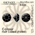 Oktant™ Premium 鑽石形尖底石 (123) SS34 - 顏色 金色水銀底
