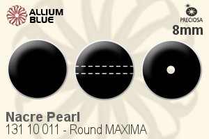 PRECIOSA Round Pearl 1H MXM 8 pearlesc.violet