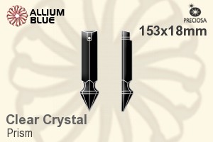 Preciosa Prism (134) 153x18mm - Clear Crystal - Haga Click en la Imagen para Cerrar