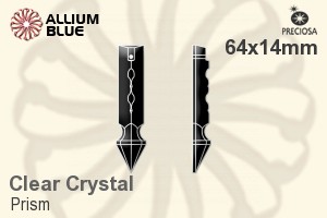 Preciosa Prism (137) 64x14mm - Clear Crystal - Click Image to Close