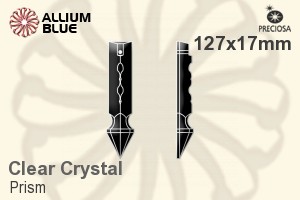 Preciosa Prism (137) 127x17mm - Clear Crystal - Click Image to Close