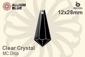 Preciosa MC Drop (1381) 12x28mm - Clear Crystal - Click Image to Close
