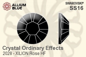 Swarovski XILION Rose Flat Back Hotfix (2028) SS16 - Crystal (Ordinary Effects) Unfoiled - Click Image to Close