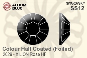施华洛世奇 XILION Rose 平底烫石 (2028) SS12 - Colour (Half Coated) With Aluminum Foiling - 关闭视窗 >> 可点击图片