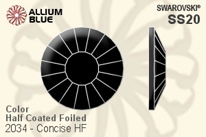 Swarovski Concise Flat Back Hotfix (2034) SS20 - Color (Half Coated) With Silver Foiling - Haga Click en la Imagen para Cerrar