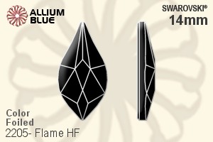 スワロフスキー Flame ラインストーン ホットフィックス (2205) 14mm - カラー 裏面アルミニウムフォイル - ウインドウを閉じる