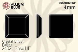 Swarovski Base Flat Back Hotfix (2402) 4mm - Crystal Effect With Aluminum Foiling