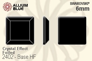 Swarovski Base Flat Back Hotfix (2402) 6mm - Crystal Effect With Aluminum Foiling