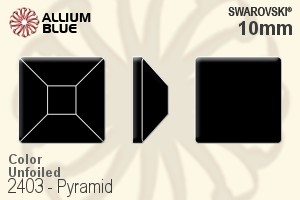 Swarovski Pyramid Flat Back No-Hotfix (2403) 10mm - Color Unfoiled - Click Image to Close