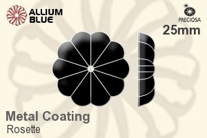 Preciosa Rosette (2528) 25mm - Metal Coating - Haga Click en la Imagen para Cerrar