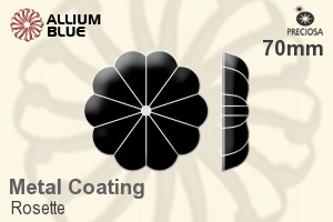 Preciosa Rosette (2528) 70mm - Metal Coating