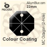プレシオサ MC Octagon (2-Hole) (2552) 22mm - Colour Coating