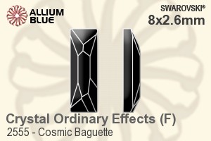 Swarovski Cosmic Baguette Flat Back No-Hotfix (2555) 8x2.6mm - Crystal Effect With Platinum Foiling - Haga Click en la Imagen para Cerrar