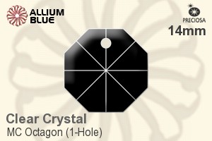 プレシオサ MC Octagon (1-Hole) (2571) 14mm - クリスタル