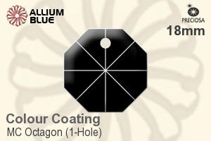 Preciosa MC Octagon (1-Hole) (2571) 18mm - Colour Coating - Haga Click en la Imagen para Cerrar