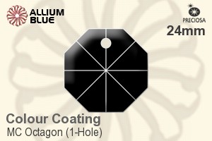 Preciosa MC Octagon (1-Hole) (2571) 24mm - Colour Coating - 關閉視窗 >> 可點擊圖片