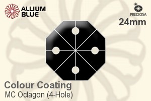Preciosa MC Octagon (4-Hole) (2573) 24mm - Colour Coating - 关闭视窗 >> 可点击图片