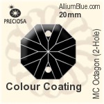 プレシオサ MC Octagon (2-Hole) (2611) 20mm - Colour Coating