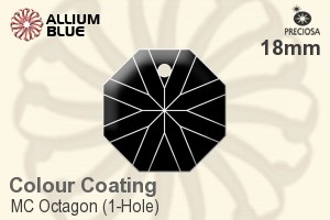 Preciosa MC Octagon (1-Hole) (2636) 18mm - Colour Coating - Haga Click en la Imagen para Cerrar