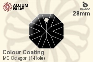 Preciosa MC Octagon (1-Hole) (2636) 28mm - Colour Coating