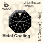 プレシオサ MC Octagon (1-Hole) (2636) 32mm - Metal Coating