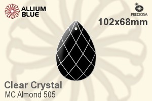 Preciosa MC Almond 505 (2661) 102x68mm - Clear Crystal