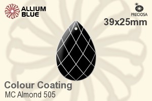 Preciosa MC Almond 505 (2661) 39x25mm - Colour Coating - Click Image to Close