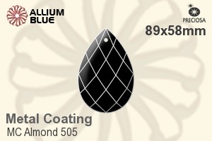 Preciosa MC Almond 505 (2661) 89x58mm - Metal Coating - Click Image to Close