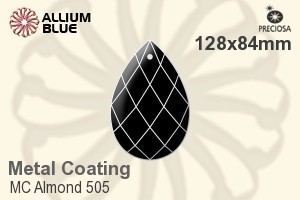 Preciosa MC Almond 505 (2661) 128x84mm - Metal Coating - Click Image to Close