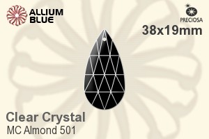 Preciosa MC Almond 501 (2662) 38x19mm - Clear Crystal - 关闭视窗 >> 可点击图片