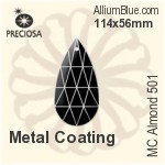 Preciosa MC Almond 501 (2662) 114x56mm - Metal Coating