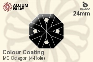 Preciosa MC Octagon (4-Hole) (2665) 24mm - Colour Coating - 關閉視窗 >> 可點擊圖片