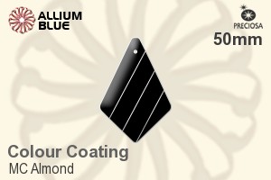 Preciosa MC Almond (2697) 50mm - Colour Coating - Click Image to Close