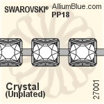 Swarovski Catch-free Cupchain (27001) PP18, Unplated, 00C - Clear Crystal