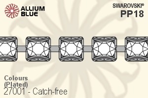 Swarovski Catch-free Cupchain (27001) PP18, Plated, 00C - Colors - Haga Click en la Imagen para Cerrar