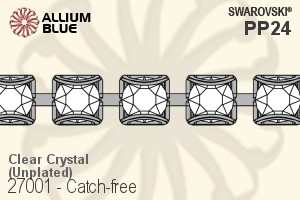 Swarovski Catch-free Cupchain (27001) PP24, Unplated, 00C - Clear Crystal