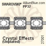 Swarovski Catch-free Cupchain (27001) PP32, Unplated, 00C - Crystal Effects