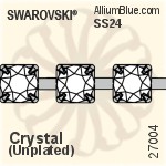 スワロフスキー ラウンド Cupchain (27004) SS24, Unメッキ, 00C - クリスタル