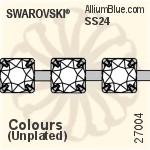 Swarovski Round Cupchain (27004) SS24, Unplated, 00C - Colors