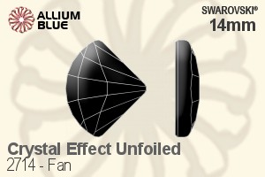 Swarovski Fan Flat Back No-Hotfix (2714) 14mm - Crystal Effect Unfoiled - Haga Click en la Imagen para Cerrar